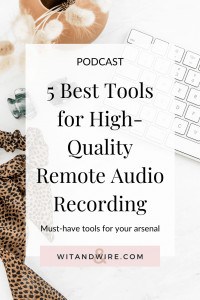 5 Best Tools for High-Quality Remote Audio Recording | Wit and Wire