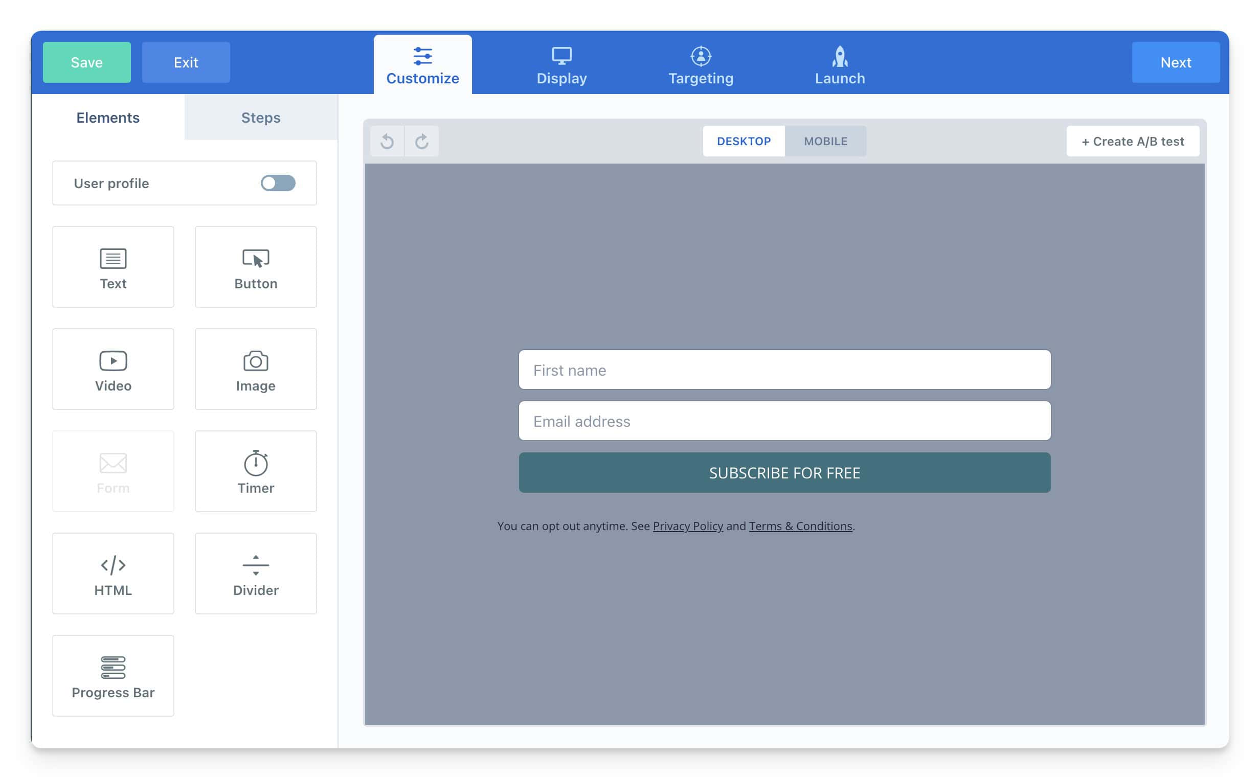 Embed Form Example ConvertBox